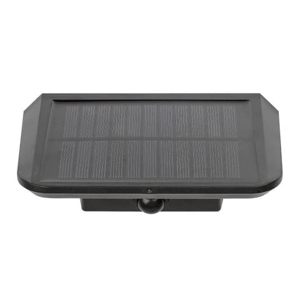 Vägglampa utomhus i plast med plastlampskärm Rabalux Qesa 10W rörelsedetektor - svart - 16x11,7x8,5