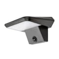 Miniatyrbild 1 av 4: Vägglampa utomhus i plast med plastlampskärm Rabalux Qesa 10W rörelsedetektor - svart - 16x11,7x8,5