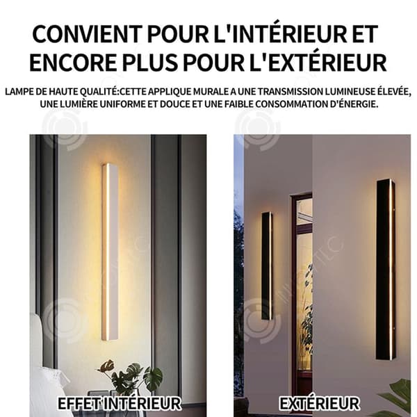 INN Lång vägglampa 18W 6000K Vattentät IP65 LED vägglampa lång vattentät vägglampa lång LED vägglampa lång modern vägglampa