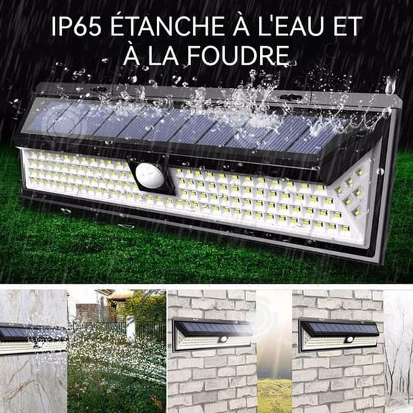 INN Solar Triple Wall Lamp LED Body Sensor Lamp Utomhusbelysning Garagelampa Uteplatslampa Villa Street Lights