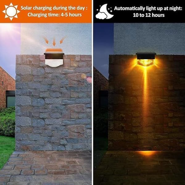 Solarlampa - icke specificerad - 2ST - 2 belysningslägen - Vattentät - LED
