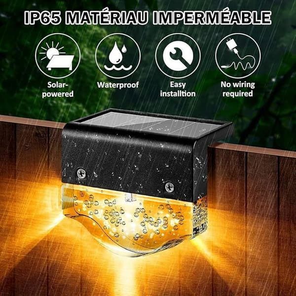 Solarlampa - icke specificerad - 2ST - 2 belysningslägen - Vattentät - LED