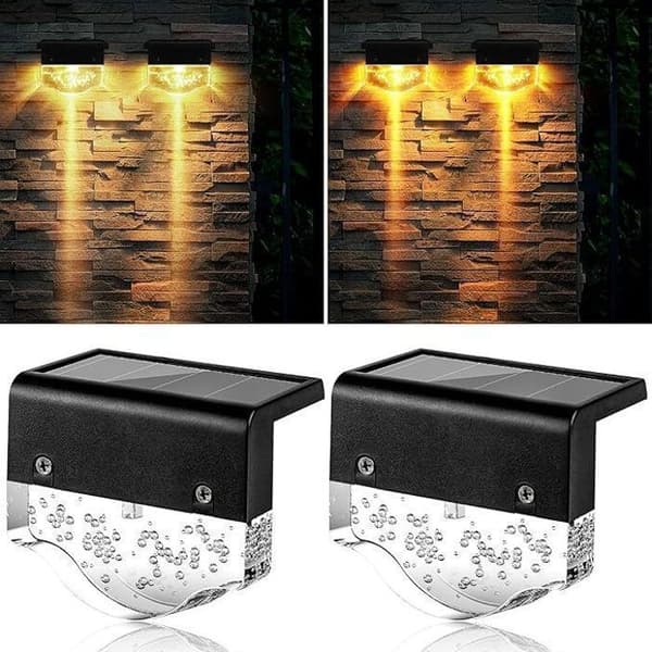 Solarlampa - icke specificerad - 2ST - 2 belysningslägen - Vattentät - LED