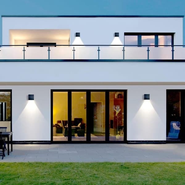 6W LED Vägglampa Utomhus IP65 - Vattentät, Justerbar Ljuskägla Inomhus vägglampa, Modern design