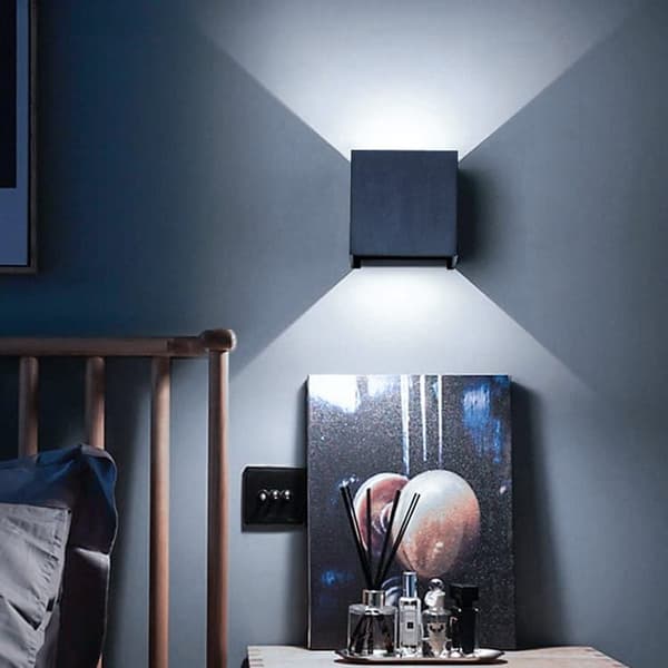 6W LED Vägglampa Utomhus IP65 - Vattentät, Justerbar Ljuskägla Inomhus vägglampa, Modern design