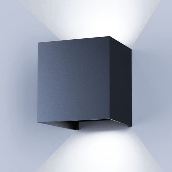6W LED Vägglampa Utomhus IP65 - Vattentät, Justerbar Ljuskägla Inomhus vägglampa, Modern design