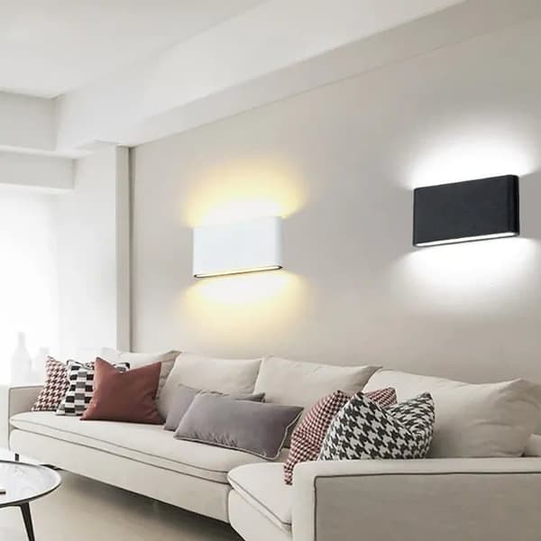 6W LED Vägglampa Utomhus IP65 - Vattentät, Justerbar Ljuskägla Inomhus vägglampa, Modern design