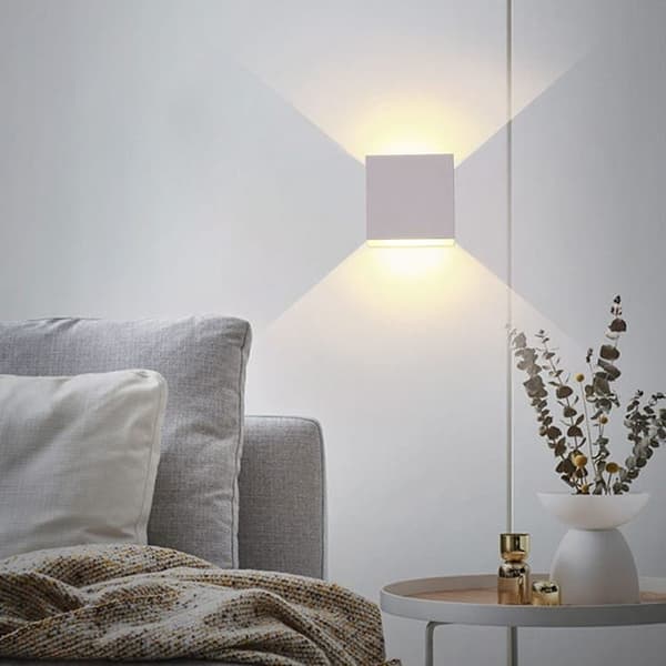 6W LED Vägglampa Utomhus IP65 - Vattentät, Justerbar Ljuskägla Inomhus vägglampa, Modern design