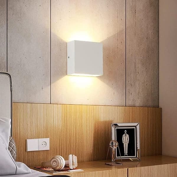 6W LED Vägglampa Utomhus IP65 - Vattentät, Justerbar Ljuskägla Inomhus vägglampa, Modern design