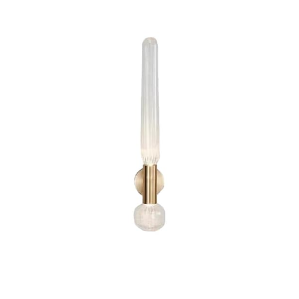 Moderne LED Væglamper, Messingfinish, Klare Glaslamper,A, Varm Hvid (2700-3500K)