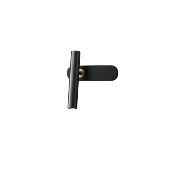 Kreativ Brass People LED Vägglampa, Stilig Modern Design, Idealisk för Sovrum och Vardagsrum,svart Vänster-B