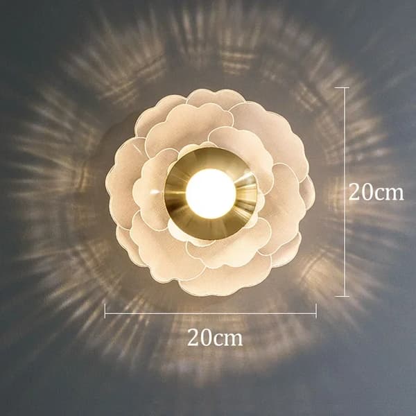 Postmodern Væglampe, Elegant Design, 3 Lysfarve Muligheder,Blomster mønster-a, Varmt lys