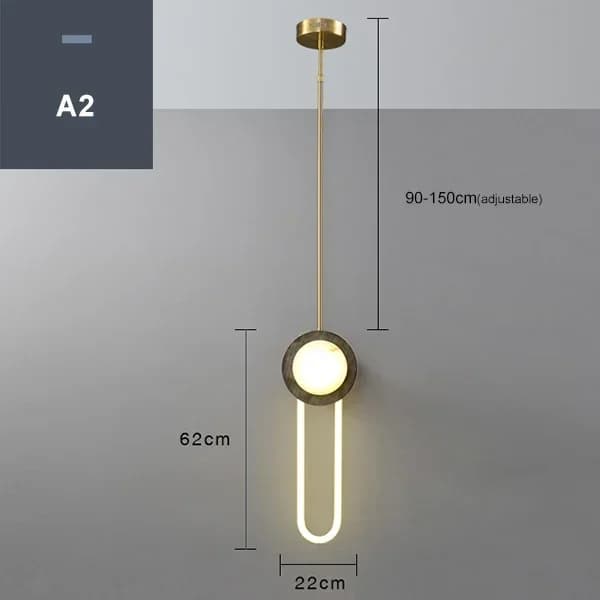 Luksus Væglampe, Justerbar Højde, Moderne Stil,varmt lys, A2