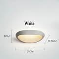 Pikkukuva 2 / 2: Seinälle Asennettava LED-valaisin, Moderni Minimalistinen Muotoilu, Säädettävä Nuppikytkin,VALKOINEN, 12W, Lämmin valkoinen (2700-3500K)