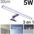 Miniatyrbild 1 av 4: 30cm 5W LED vägglampa för badrumsspegel - Neutral Vit - Grå - Modern - Design - Väggmonterad