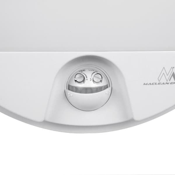 Maclean MCE291 LED-vägglampa med rörelsedetektor - Vit - Utomhus - IP54 - 15W - 4000K