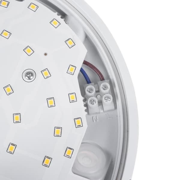 Maclean MCE291 LED-vägglampa med rörelsedetektor - Vit - Utomhus - IP54 - 15W - 4000K