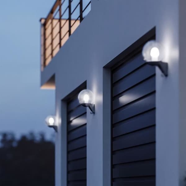 STEINEL L 585 S 60W IP44 E27 utomhusvägglampa - Svart med rörelsedetektor
