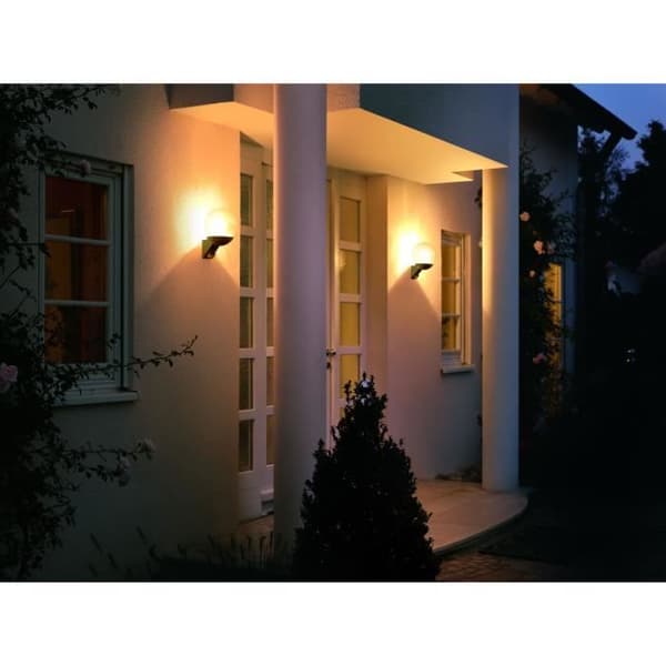 STEINEL L 585 S 60W IP44 E27 utomhusvägglampa - Svart med rörelsedetektor