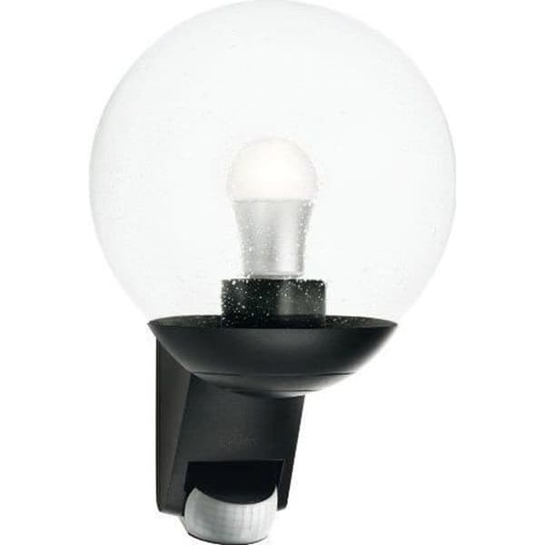 STEINEL L 585 S 60W IP44 E27 utomhusvägglampa - Svart med rörelsedetektor