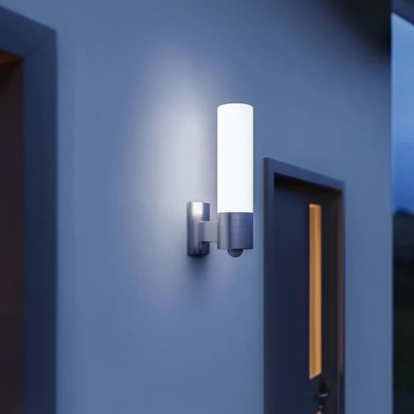 Vägglampa utomhus - Steinel - L 260 - LED - Rörelsedetektor - Silver