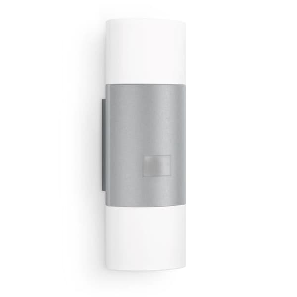 STEINEL - Utomhusvägglampa med sensor L 910 S LED 9,8W 3000K IP44 - Silver