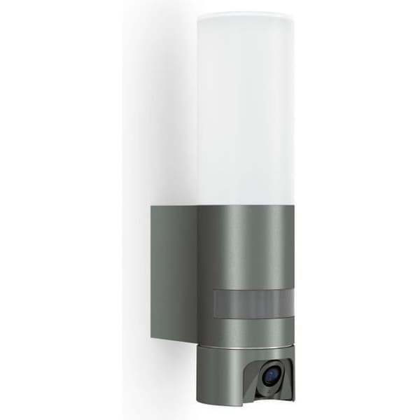 STEINEL - Utomhusvägglampa med detektor och övervakningskamera - L 620 CAM 13.5W 3000K - Antracit