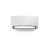 Utomhusvägglampa - IDEAL LUX - ANDROMEDA - Vit - 1x60W - Aluminium, Sattinerad pyrexglas