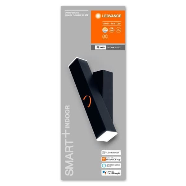 Vägglampa - LEDVANCE - SMART+ WIFI ORBIS WALL CROSS - 12W - Dimbar - Varmvit till kallvit