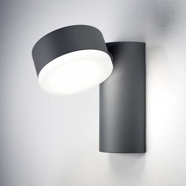 LED-vägglampa utomhus - LEDVANCE ENDURA® STYLE SPOT ROUND L - Mörkgrå - 8W - IP44