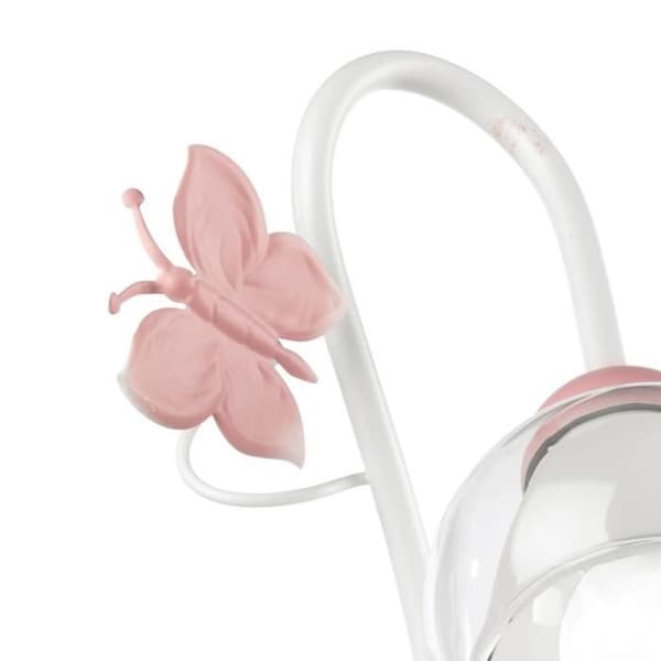 Vägglampa - Onli - FJÄRIL - Glaslampskärm - Färg rosa - E14