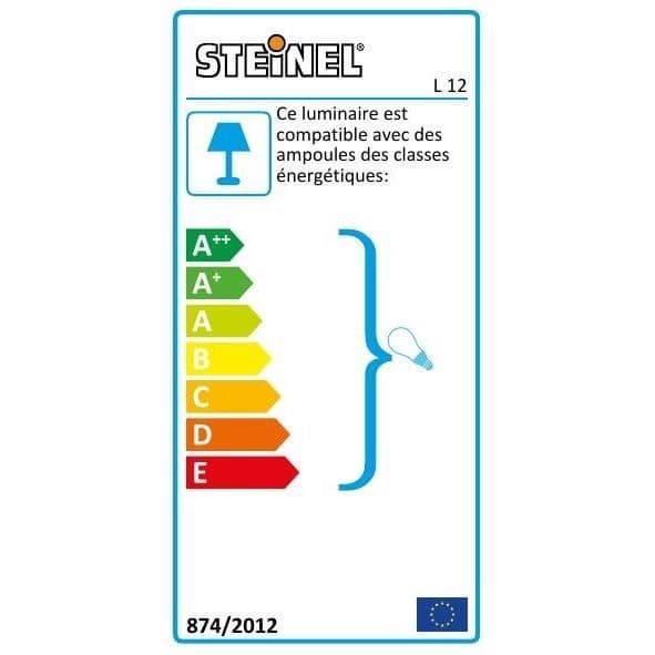 STEINEL - Utomhuslampa med sensor - L 12 S 60W E27 - Silver