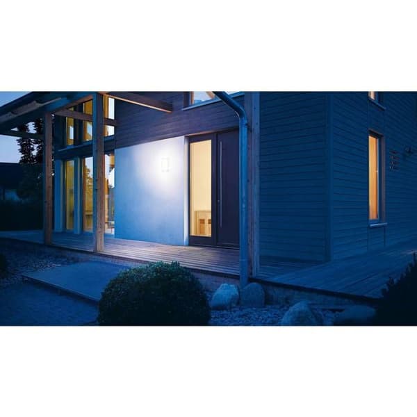 Steinel L 22 S 035709 Vägglampa utomhus med rörelsesensor Energisnål glödlampa, LED E27 60 W anthra