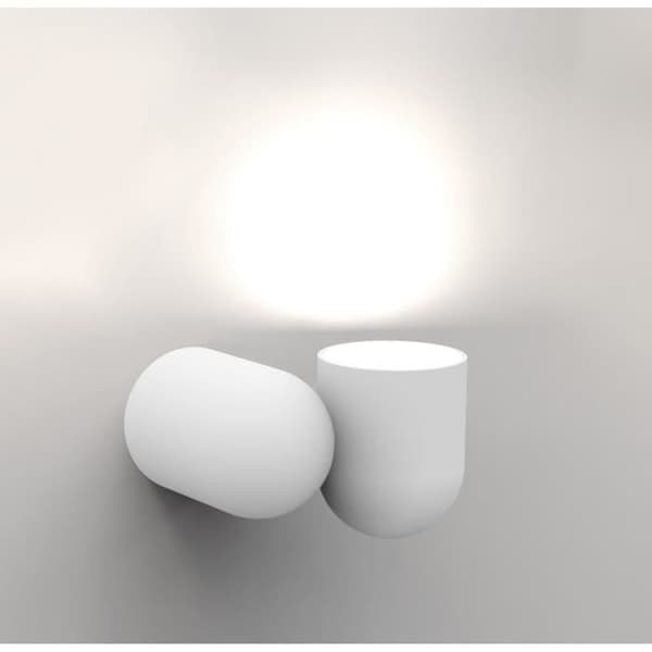 Inspirerad Mantra IOS Vägglampa IOS Justerbar Spot, 1 x GU10, Vit