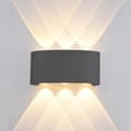 Miniatyrbild 1 av 3: Italux Ortelo modern LED utomhusvägglampa,