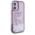 Miniatyrbild 4 av 6: Hello Kitty Flytande Glitter 50-årsjubileumspartyt för iPhone 16 6,1" Lila - HKHCP16SL50PPU