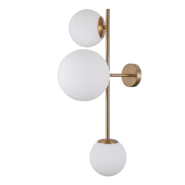 Vägglampa - Italux - Vailante - 3 lampor - E27/E14 - Modern design - Vit