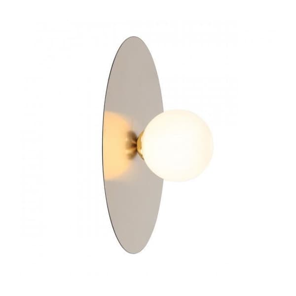 Väggapplik - ITALUX - Spoletto - Aluminium och glas - 30,5 cm - G9 - Vit