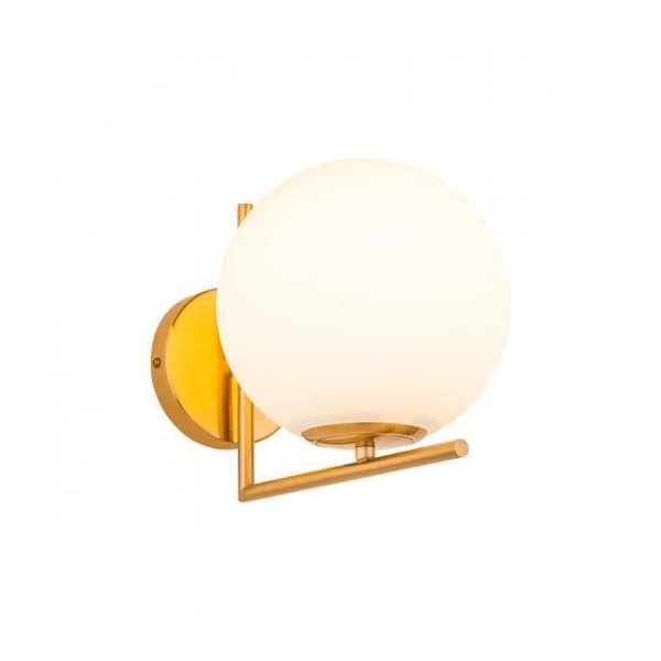 Vägglampa - ITALUX - Mondo - Stål och glas - Vit - 1 glödlampa E27