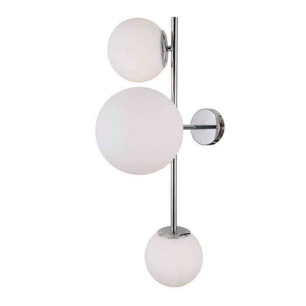 Vägglampa - Italux - Vailante - 3 lampor - E27/E14 - Modern design - Vit