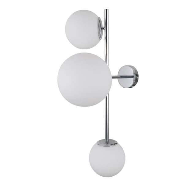 Vägglampa - Italux - Vailante - 3 lampor - E27/E14 - Modern design - Vit