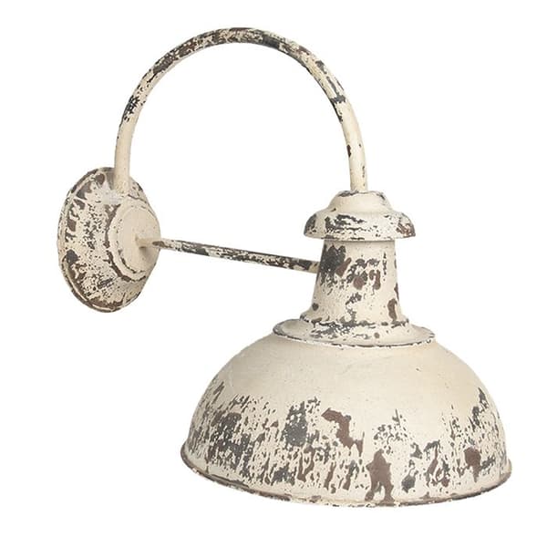 Vägglampa 47x30x40 cm Vit Järn Rund 6LMP680