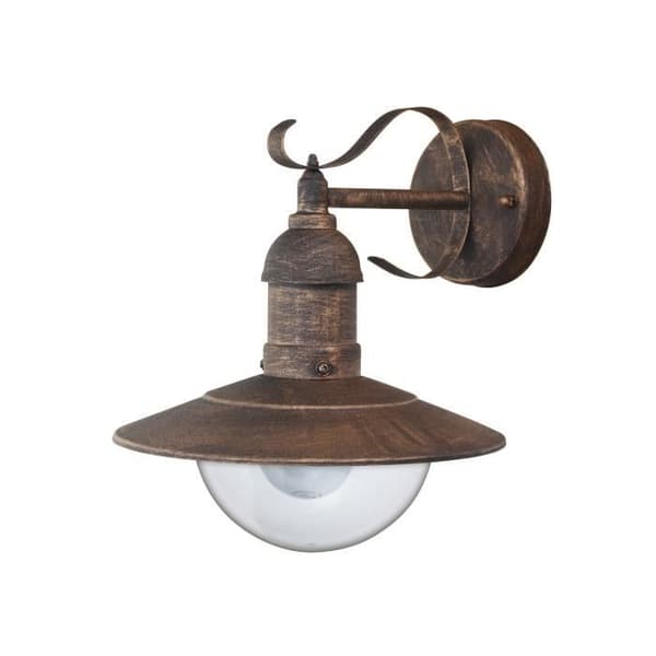 Vägglampa för utomhusbruk Rabalux Oslo väggmonterad E27 60W IP44 guld