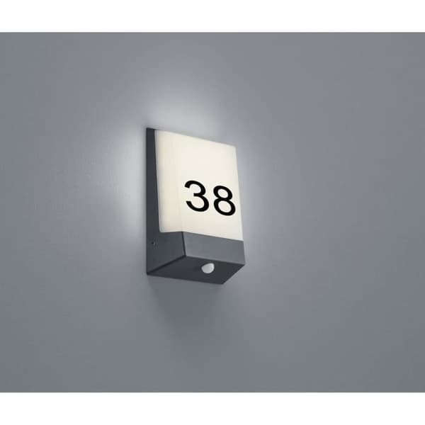 Väggapplikation - Trio - Kasai - LED 850 lumen - Aluminium antracit - IP54