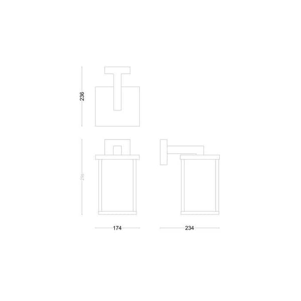 Utomhusapplikation - PHILIPS - BELLINI E27 - Aluminium - IP44 - 1 lampor