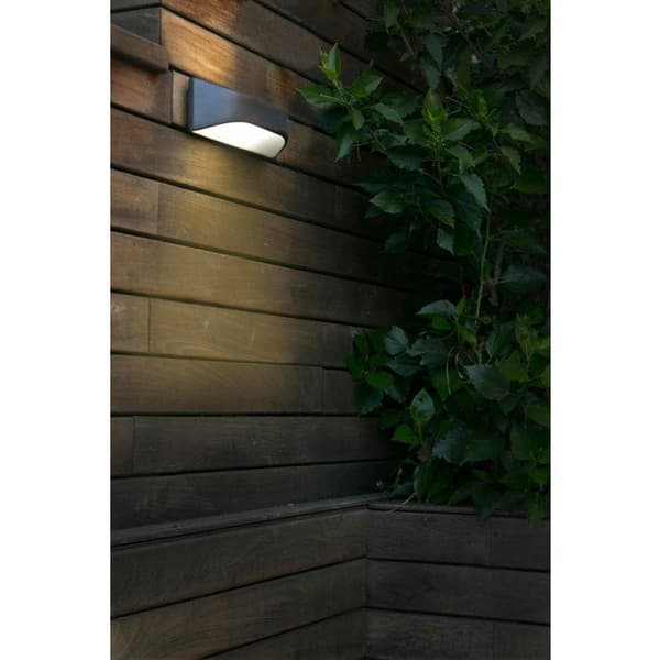 Vägglampa utomhus-VIEW-E27 15W IP44-Mörkgrå - FARO