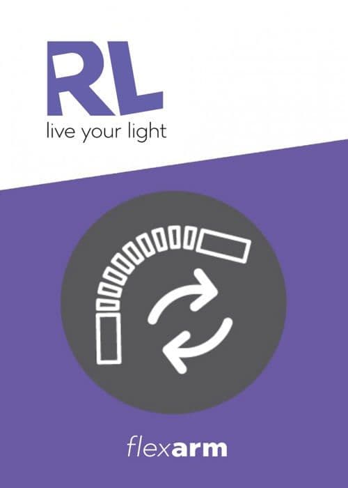 Rl lev ditt ljus - R22191201 - Reality LED-klämma Berry, vit plast, LED 3,5 W inkluderad, Flexarm