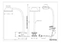 Miniatyrbild 4 av 4: Rl lev ditt ljus - R22191201 - Reality LED-klämma Berry, vit plast, LED 3,5 W inkluderad, Flexarm