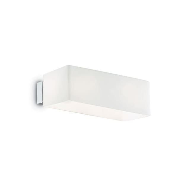 Väggarmatur - IDEAL LUX - BOX - 2x40W - Metall och Glas - Modernt Design