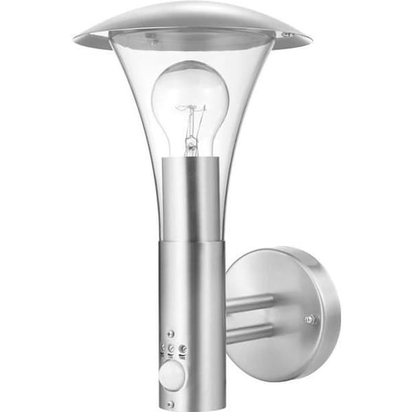 Ranex Vägglampa med PIR-sensor 60 W Krom 5000.318
